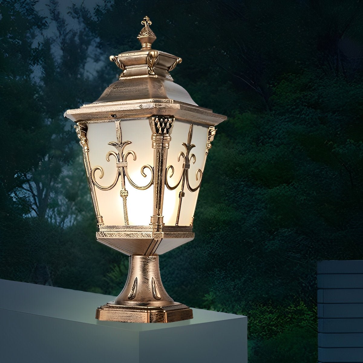 Victorian Style Fence Post Lights LED Garden Lamp Column Light Pillar Lam
