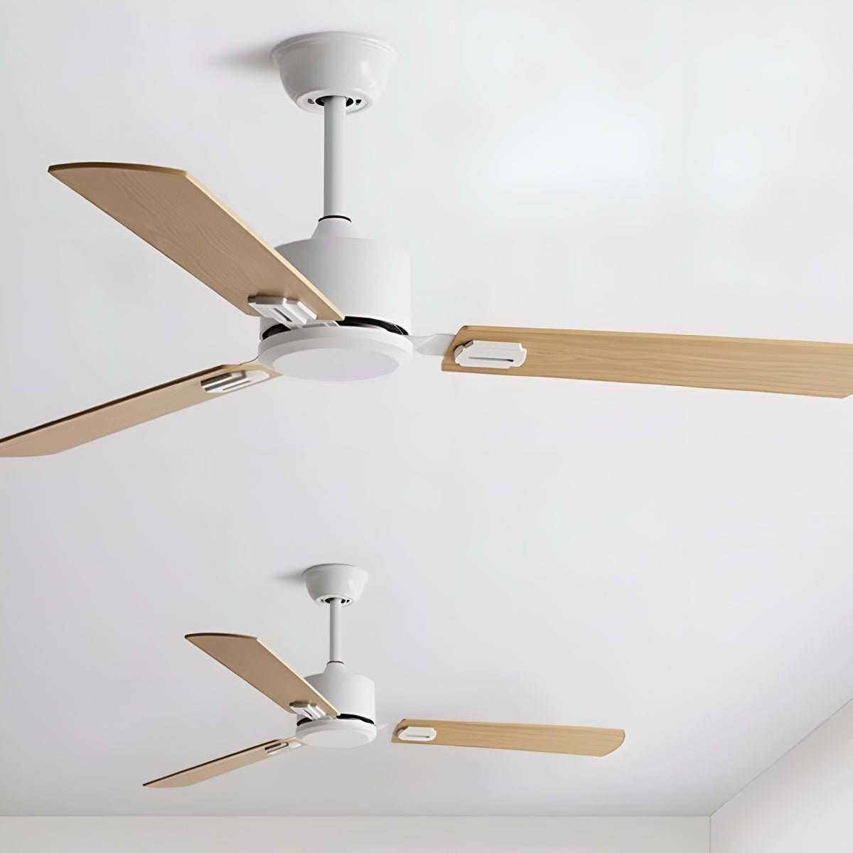 Vintage Wood Grain 6-speed Reverse Frequency Ceiling Fan 3 Blades