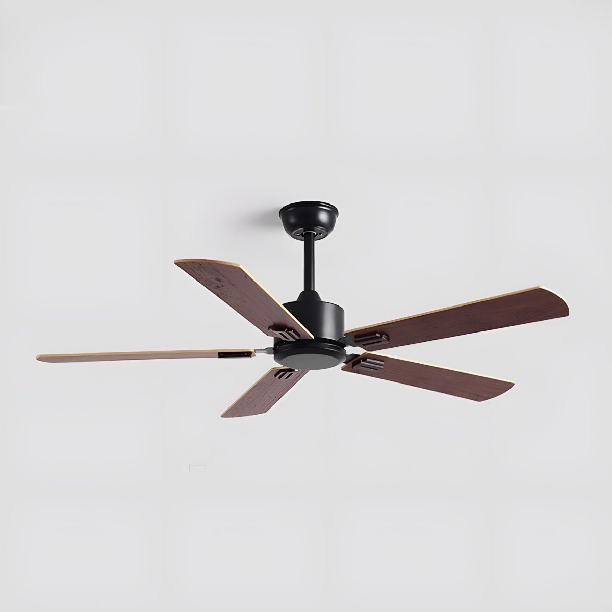 Vintage Wood Grain 6-speed Reverse Frequency Ceiling Fan 5 Blades
