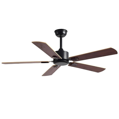Vintage Wood Grain 6-speed Reverse Frequency Ceiling Fan 5 Blades