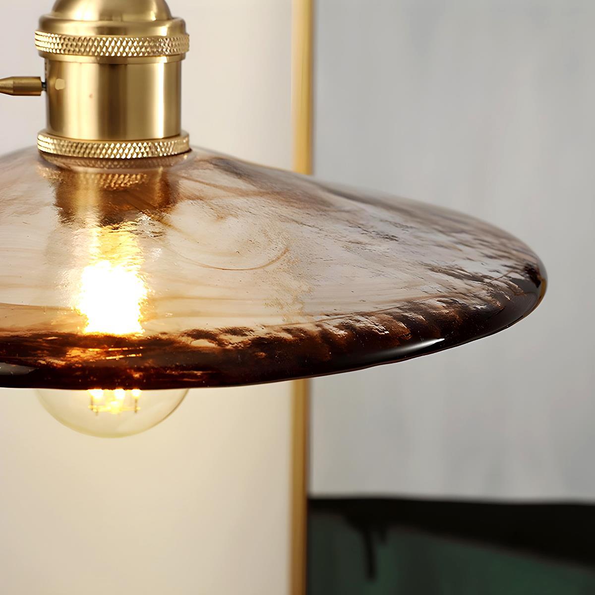 Vintage Golden Walnut Wood Indoor Pendant Lights