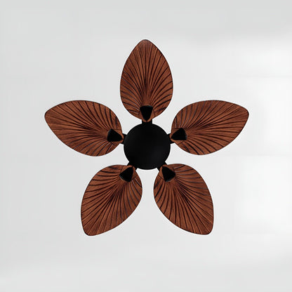 Vintage Imitation Palm Leaf 6-speed Reverse Frequency Ceiling Fan