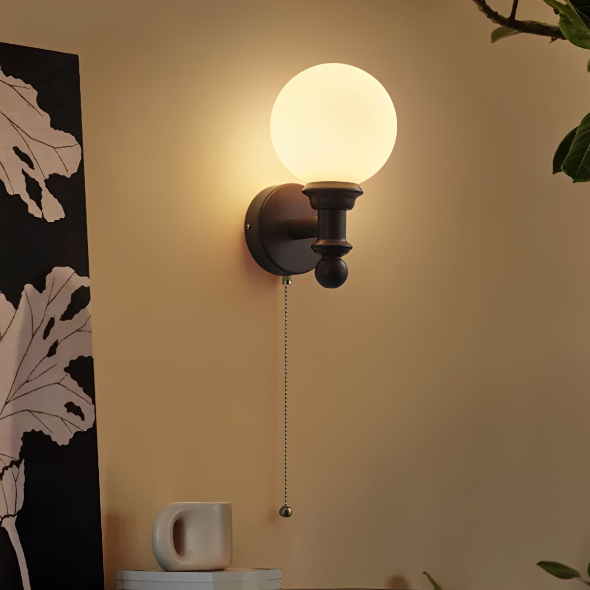 Vintage Indoor Globe Wall Sconces