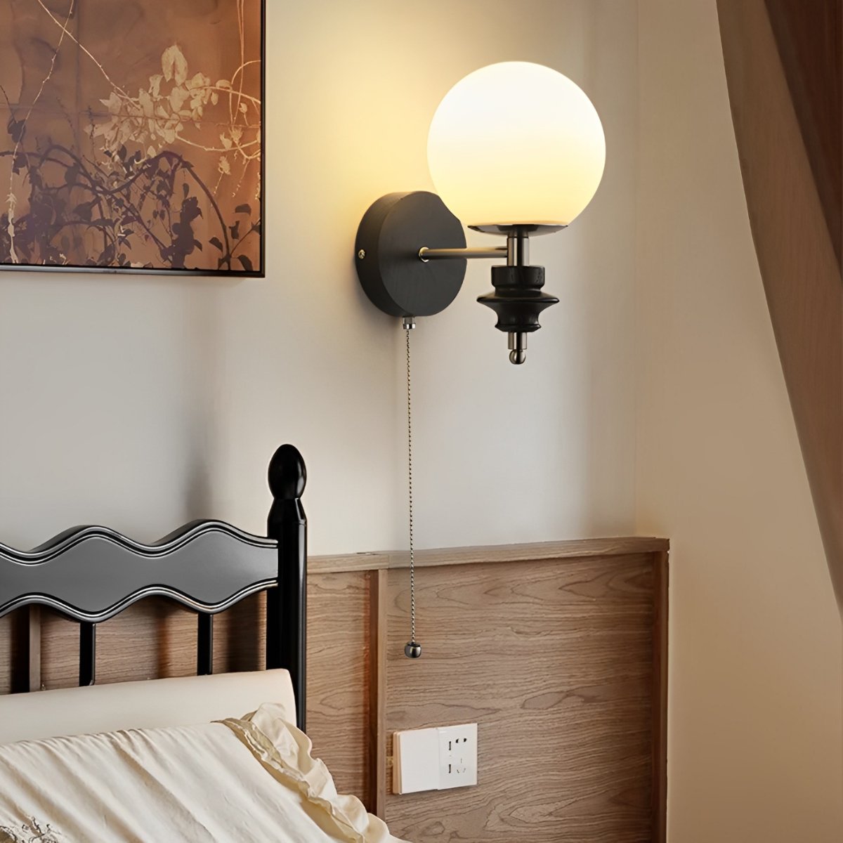 Vintage Indoor Globe Wall Sconces