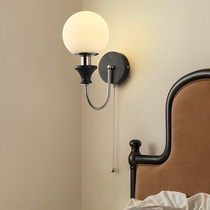 Vintage Indoor Globe Wall Sconces