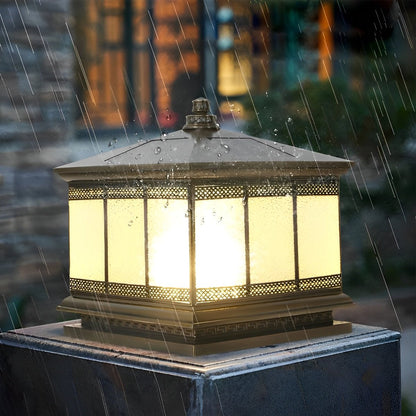 Vintage Intelligent Waterproof Retro Fence Post Caps