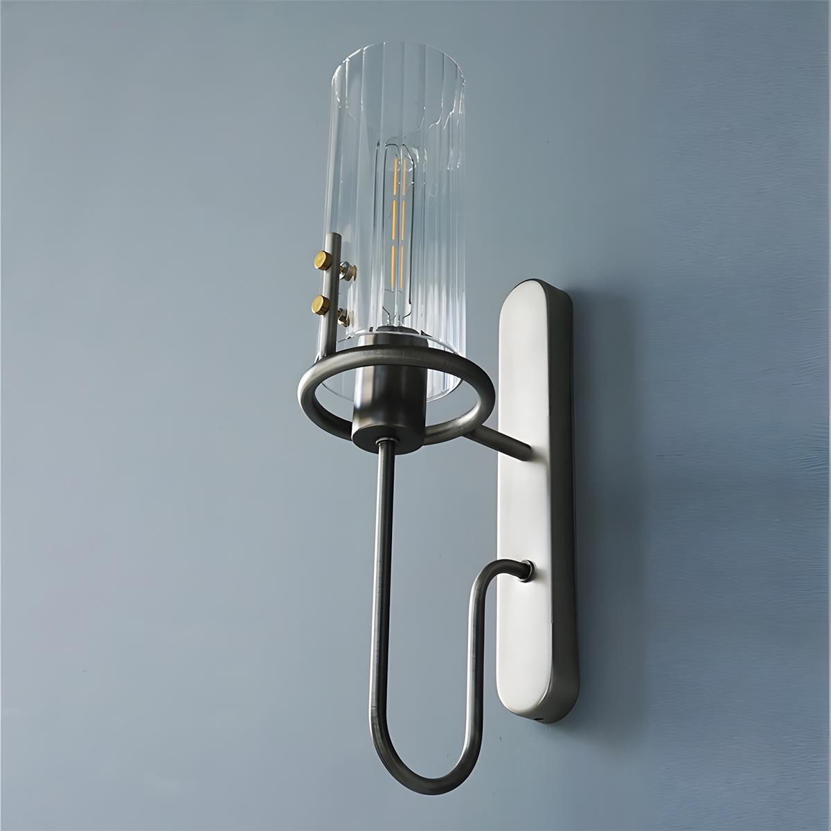 Vintage Luxury Cylinder Crystal LED Indoor Wall Sconces