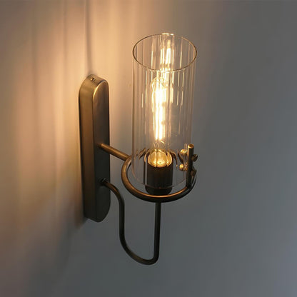Vintage Luxury Cylinder Crystal LED Indoor Wall Sconces
