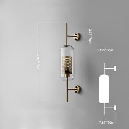 Vintage Luxury Industrial Glass Globe LED Wall Sconces