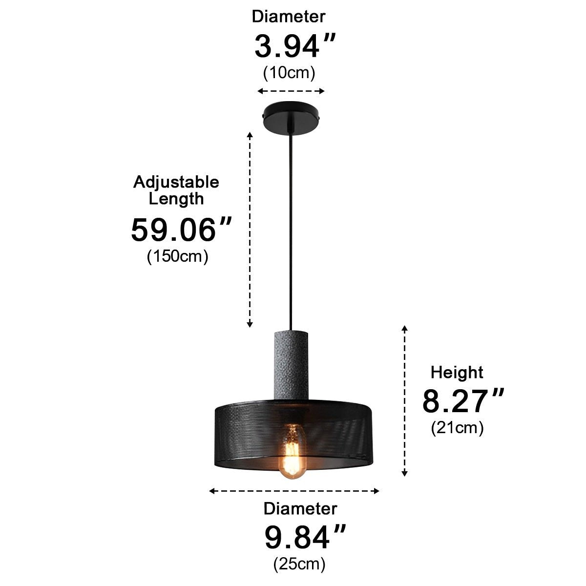 Vintage Minimalist Industrial Iron Mesh Bar LED Pendant Lights