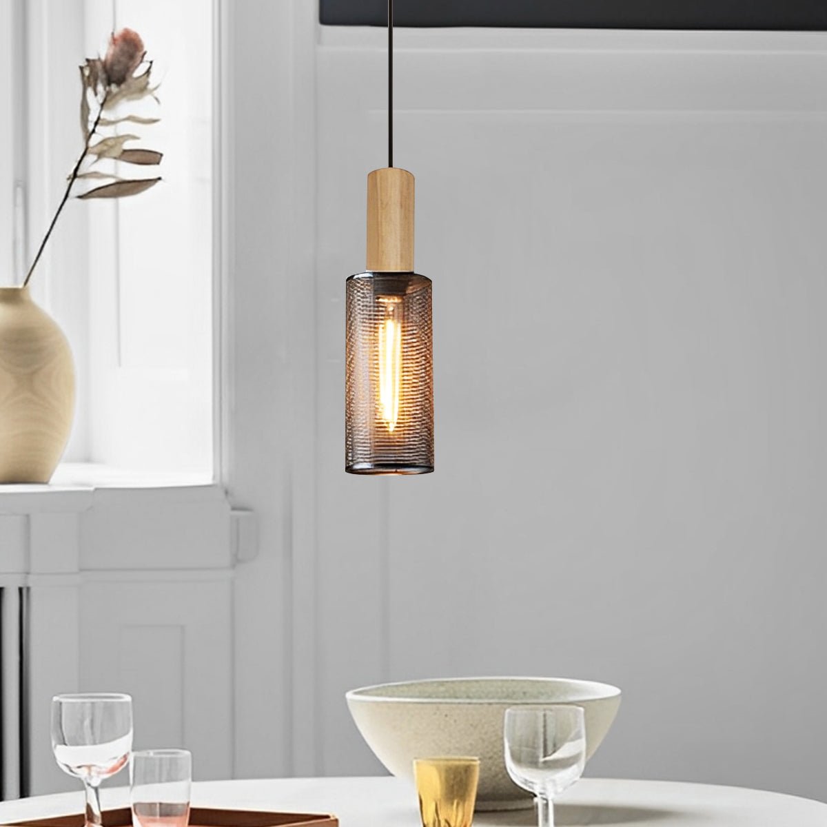 Vintage Minimalist Industrial Iron Mesh Bar LED Pendant Lights