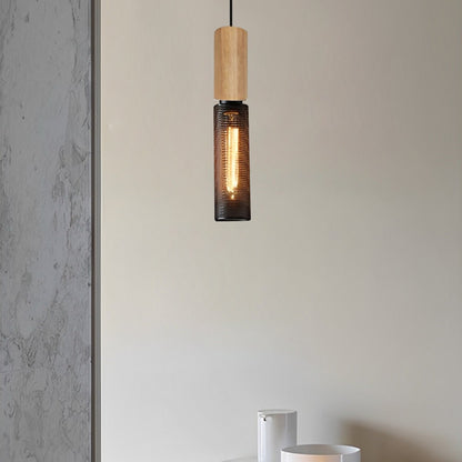 Vintage Minimalist Industrial Iron Mesh Bar LED Pendant Lights