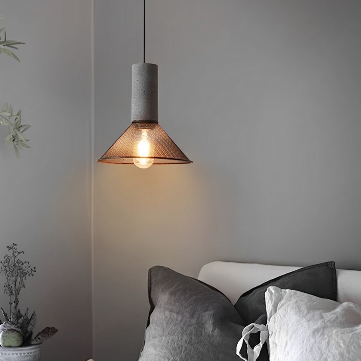 Vintage Minimalist Industrial Iron Mesh Bar LED Pendant Lights