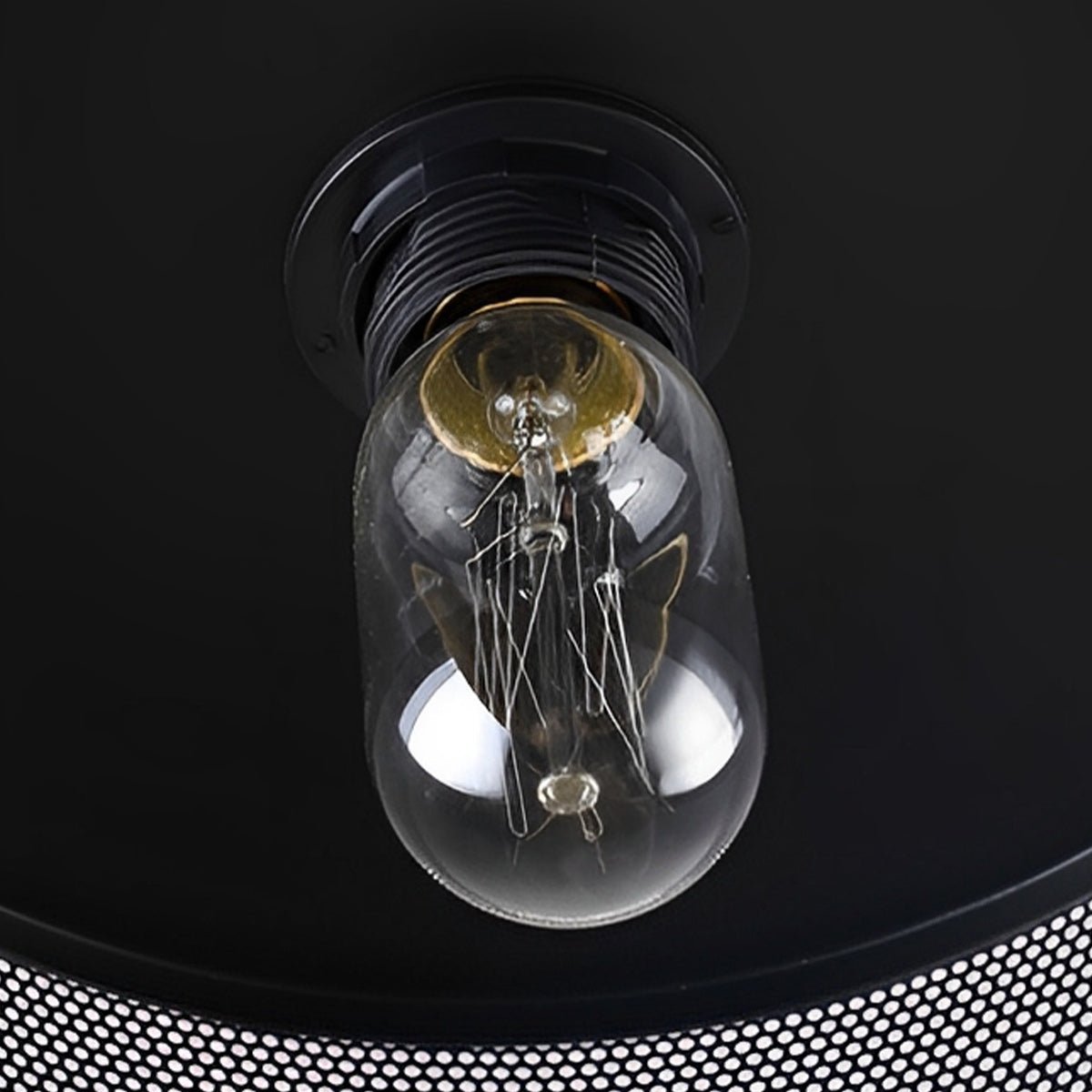 Vintage Minimalist Industrial Iron Mesh Bar LED Pendant Lights