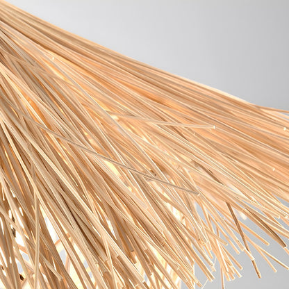Vintage Rattan Weave Bird's Nest Pendant Lights
