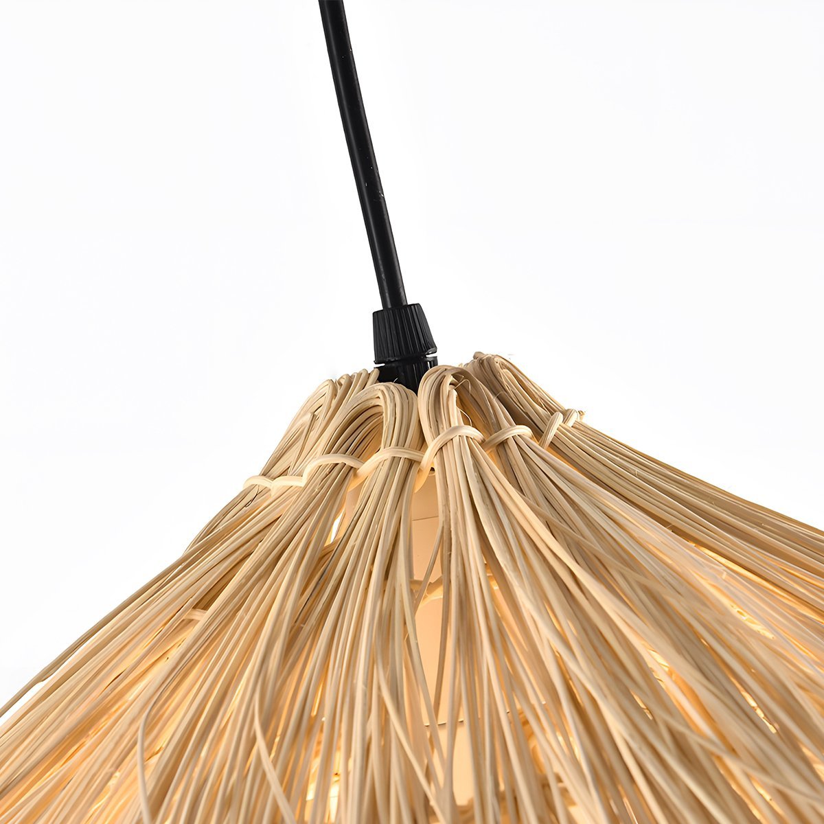 Vintage Rattan Weave Bird's Nest Pendant Lights