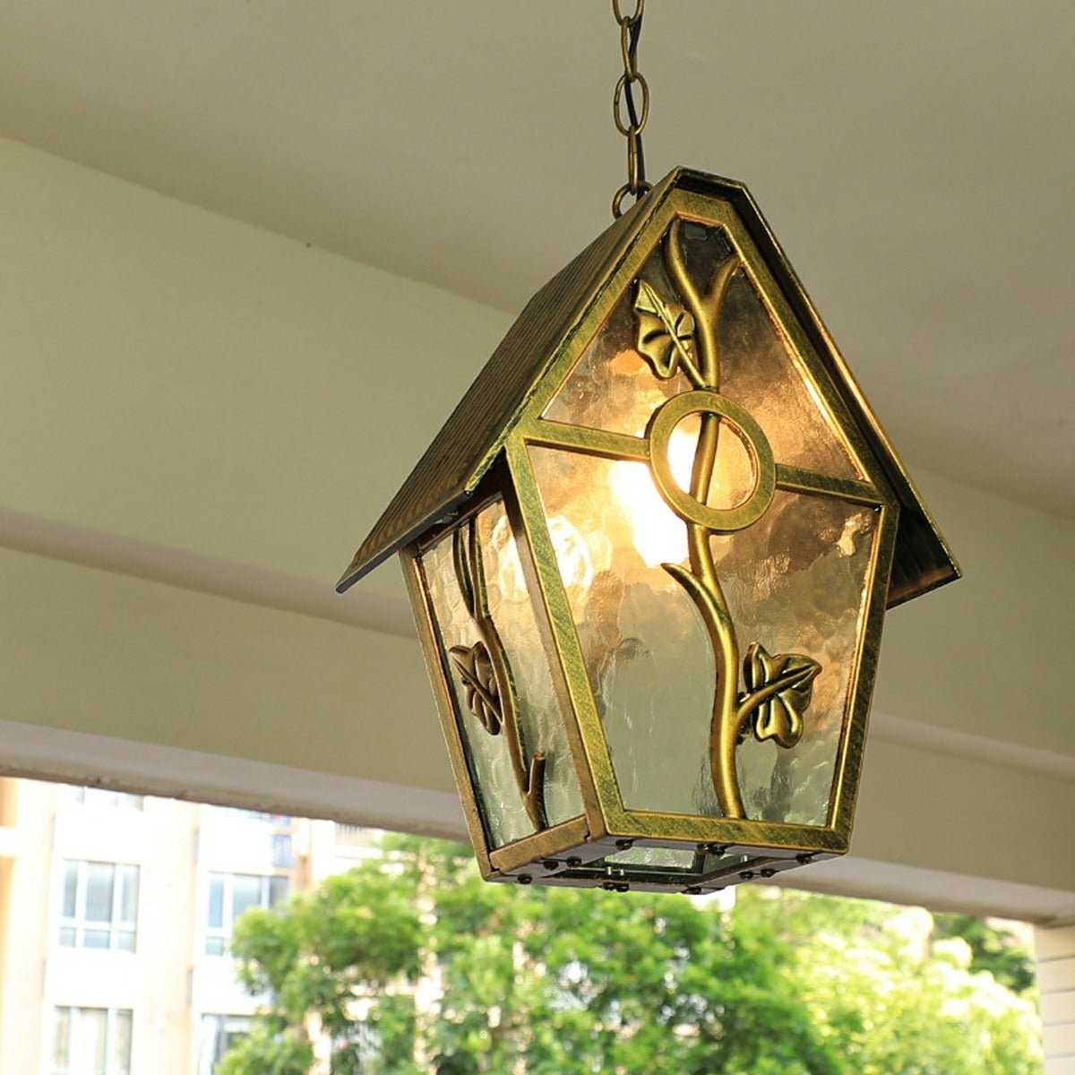 Vintage Rustic House Waterproof Outdoor LED Pendant Lights