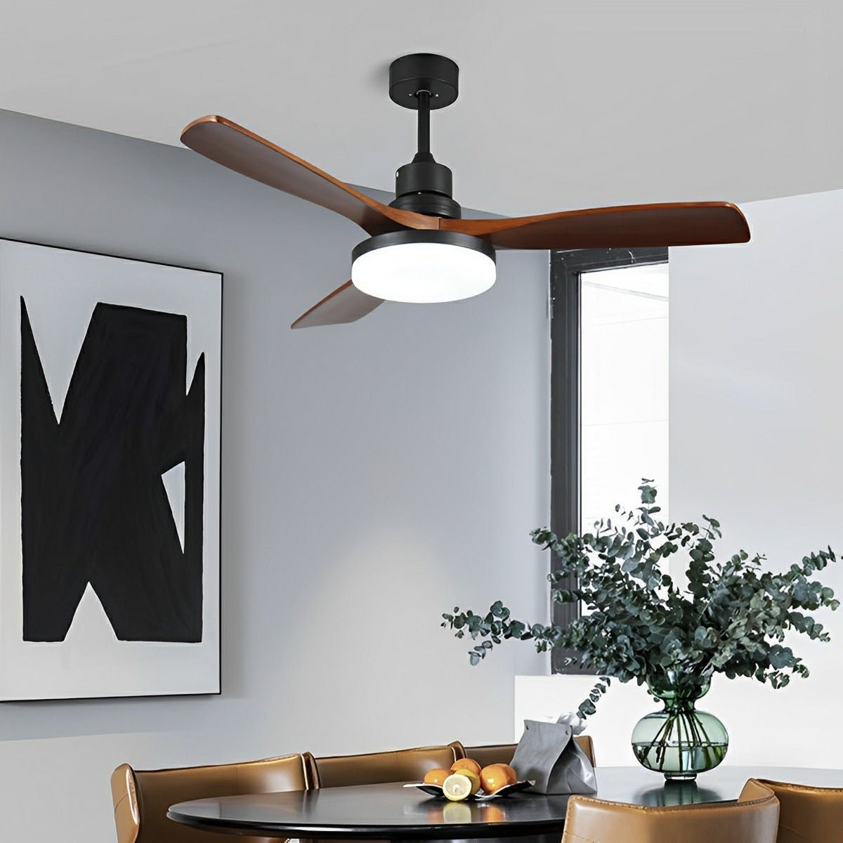 Vintage Reverse Variable Frequency Ceiling Fan Light