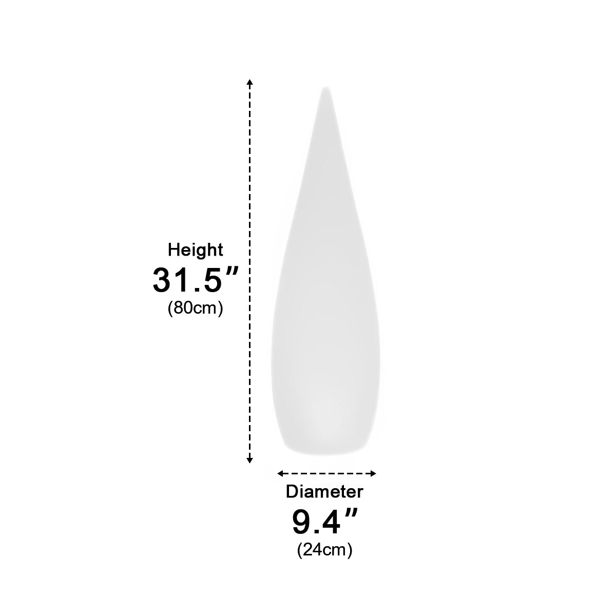 Water Drop LED Waterproof Modern Standing Lawn Lights