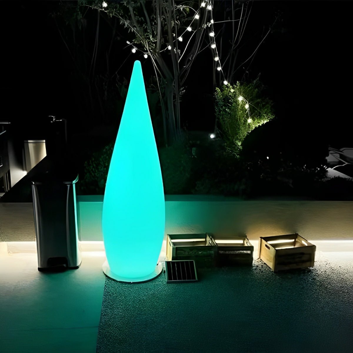 Water Drop LED Waterproof Modern Standing Lawn Lights