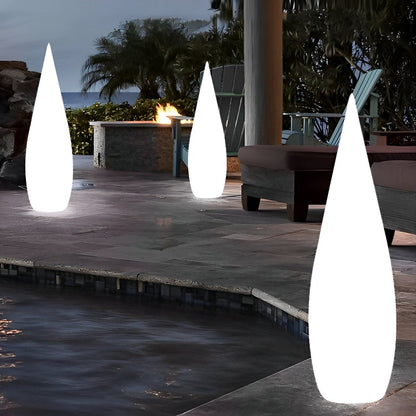 Water Drop LED Waterproof Modern Standing Lawn Lights