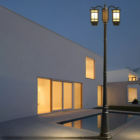 Waterproof Black Modern Outdoor Pole Lights Public Lighting