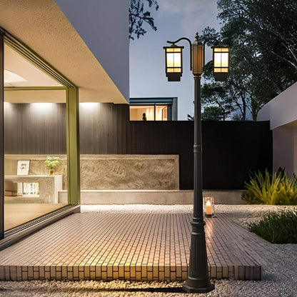 Waterproof Black Modern Outdoor Pole Lights Public Lighting