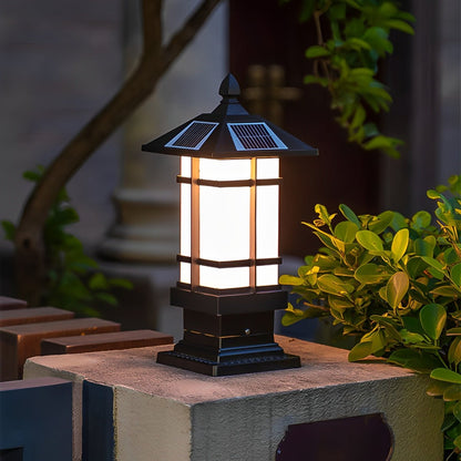 Waterproof Black Vintage Fence Post Lights