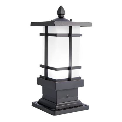 Waterproof Black Vintage Fence Post Lights