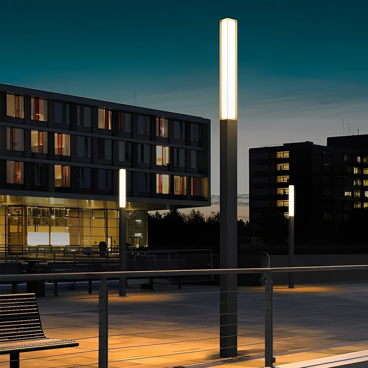 Waterproof High Pole Metal Post Lights Street Lights