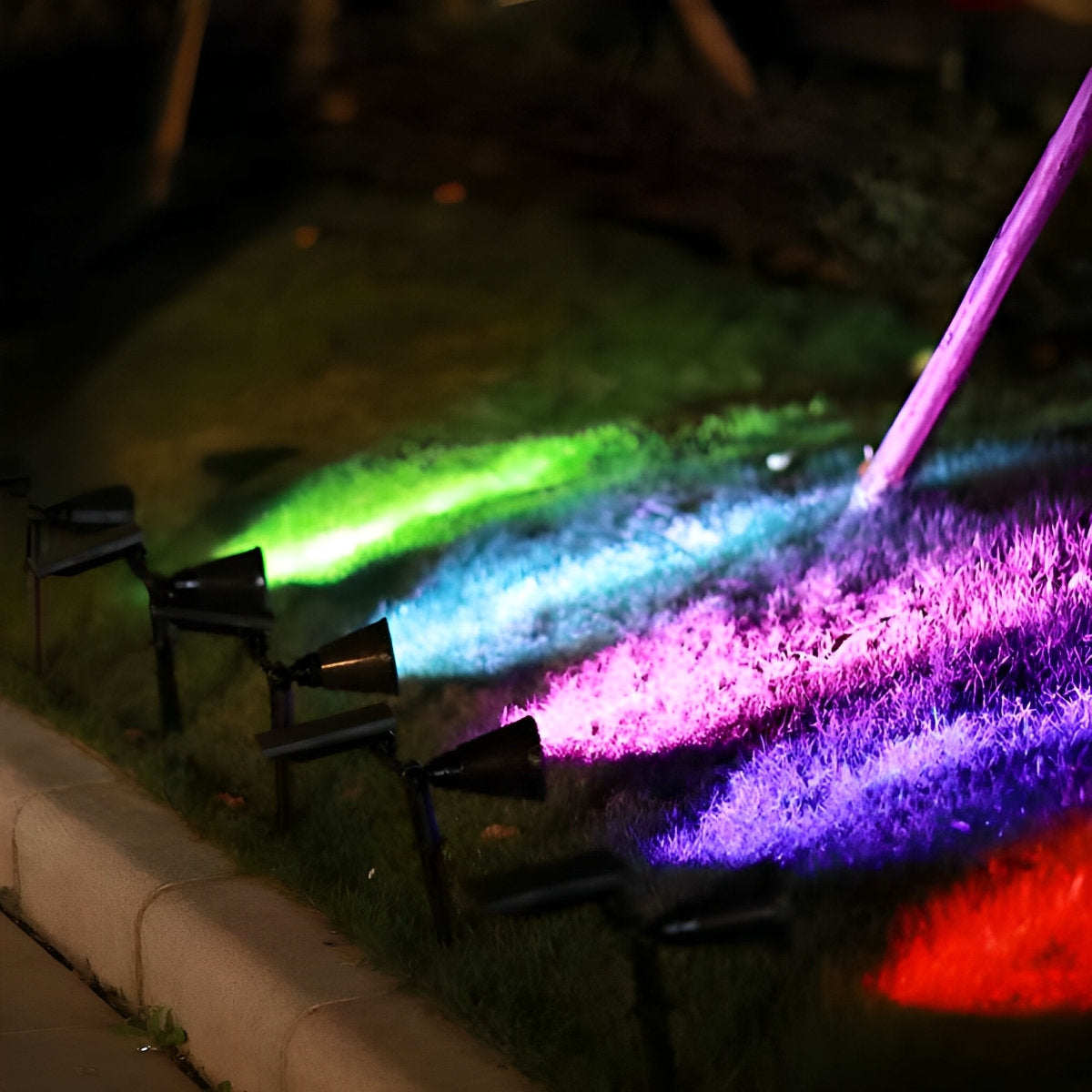 Waterproof LED Modern Solar Tree Spotlights Landscape Lawn Light