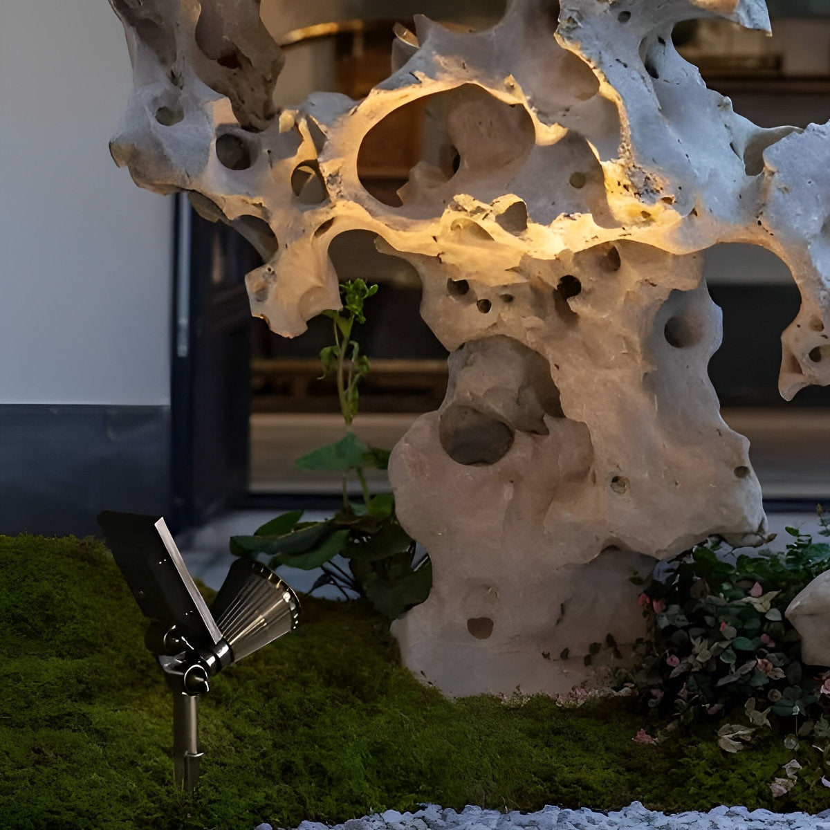 Waterproof LED Modern Solar Tree Spotlights Landscape Lawn Light