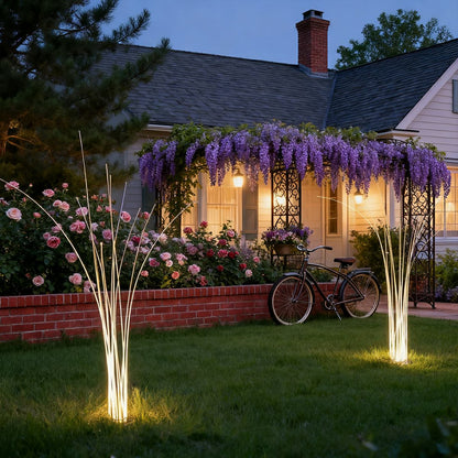 Waterproof LED Reed Fiber Optic Shaped Light Lawn Landscape Light