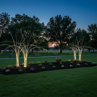 Waterproof LED Reed Fiber Optic Shaped Light Lawn Landscape Light