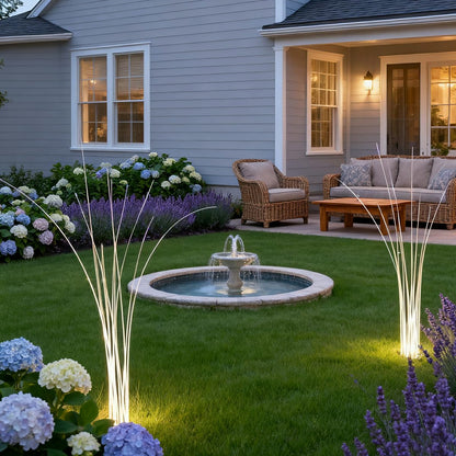 Waterproof LED Reed Fiber Optic Shaped Light Lawn Landscape Light
