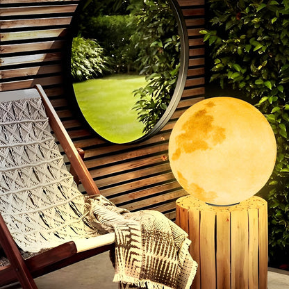 Waterproof LED Round Ball Moon Modern Post Caps Lights