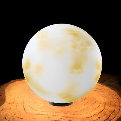 Waterproof LED Round Ball Moon Modern Post Caps Lights