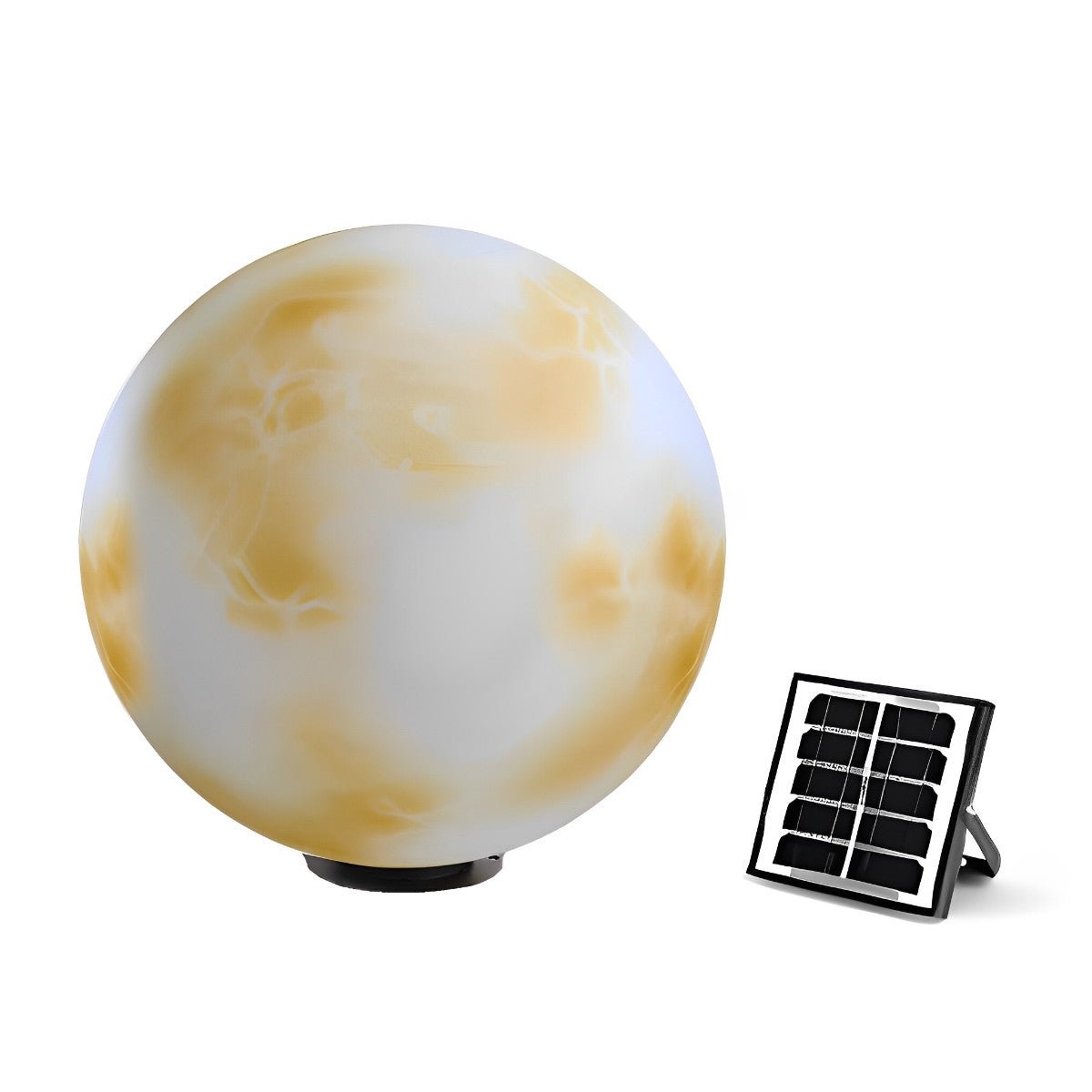 Waterproof LED Round Ball Moon Modern Post Caps Lights