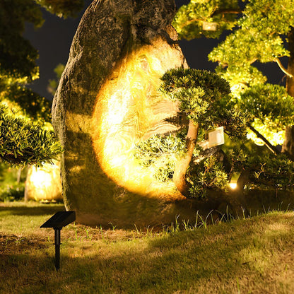 Waterproof LED Solar Multi-zoom Spot Light Landscape Lighting