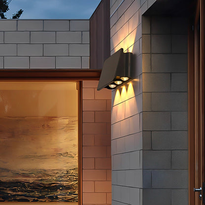 Waterproof LED Up and Down Lights Solar Wall Lamp Wall Washer Lights