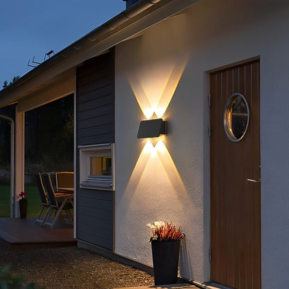 Waterproof LED Up and Down Lights Solar Wall Lamp Wall Washer Lights