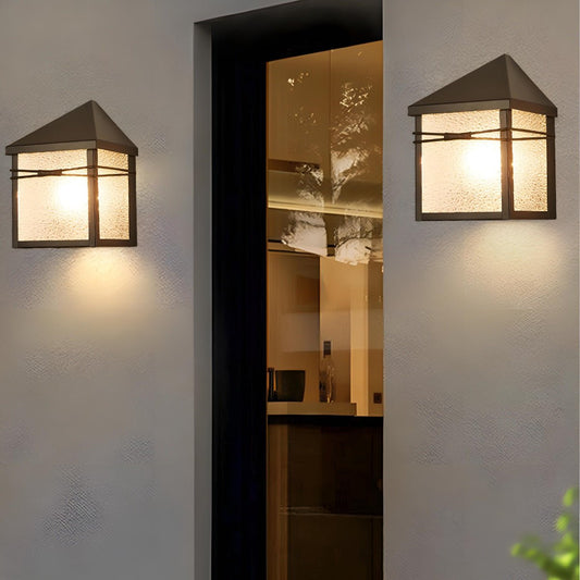 Waterproof Modern Farmhouse House Shape Outdoor LED Porch Wall Lights