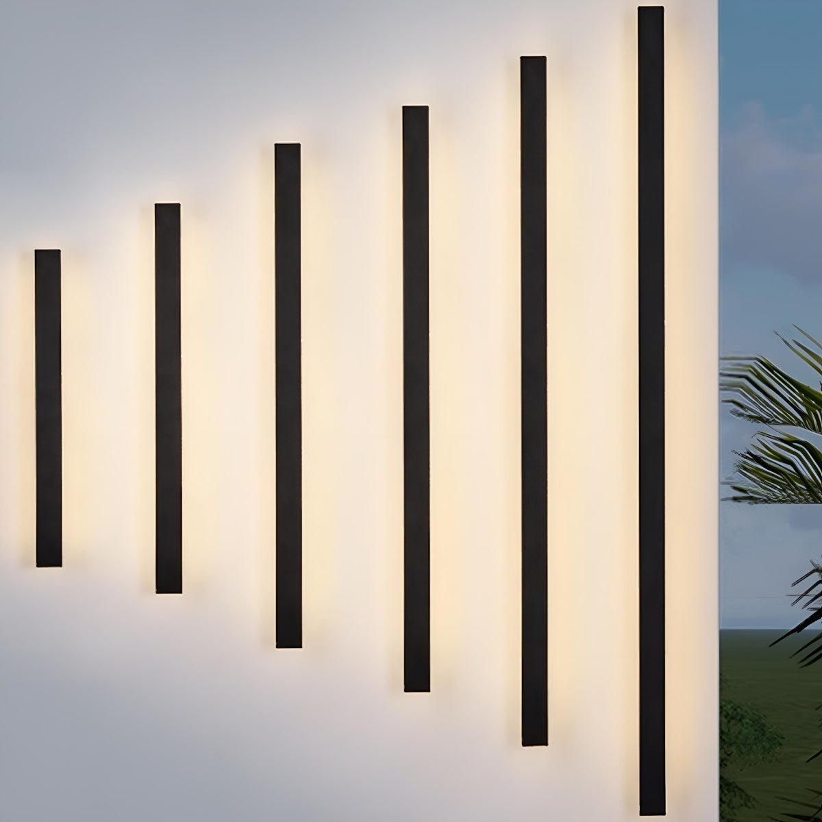 Waterproof Modern LED Long Strip Outdoor Wall Porch Lights