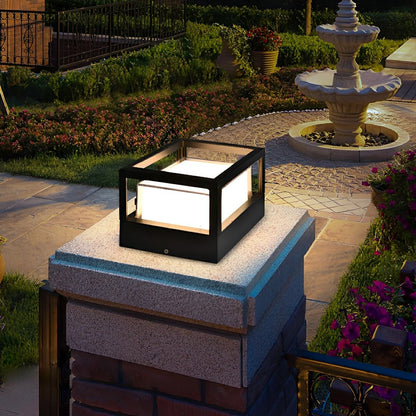 Waterproof Modern Square Outdoor Post Cap Light Fence Landscape Light
