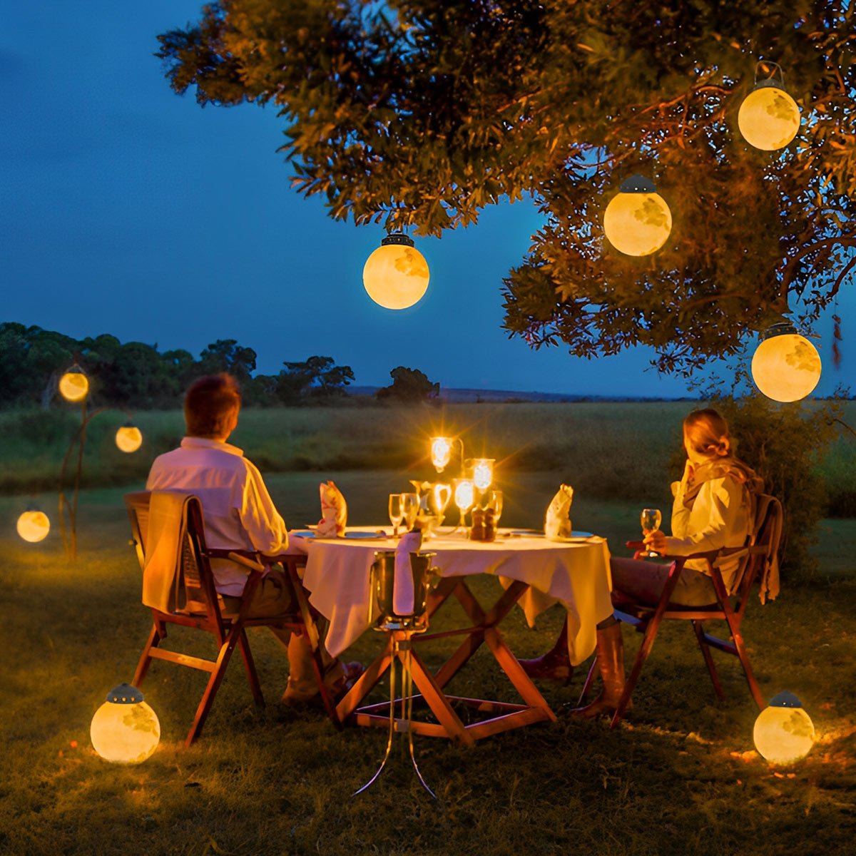 Waterproof Moon Garden Landscape Outdoor Hanging Lights