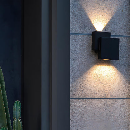Waterproof Outdoor Square Up and Down Exterior Wall Lights Adjustable