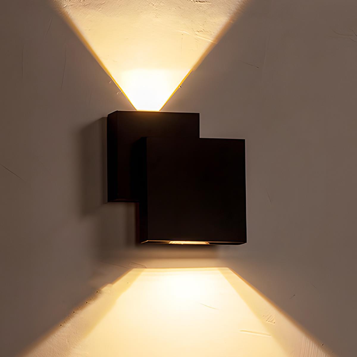 Waterproof Outdoor Square Up and Down Exterior Wall Lights Adjustable