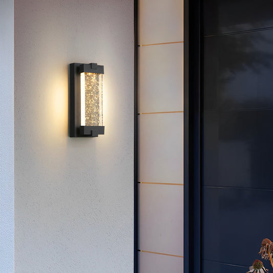 Waterproof Rectangle Crystal LED Outdoor Wall Sconces