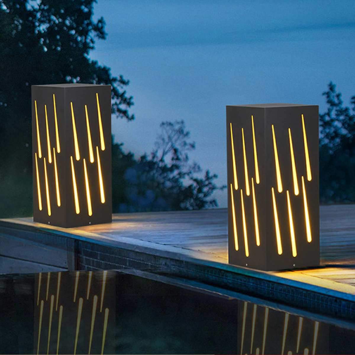 Waterproof Rectangular Meteor LED Outdoor Landscape Lighting