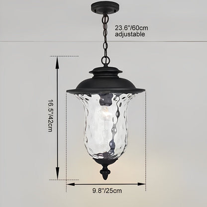 Waterproof Rustic Outdoor Hanging Lantern Pendant Lights